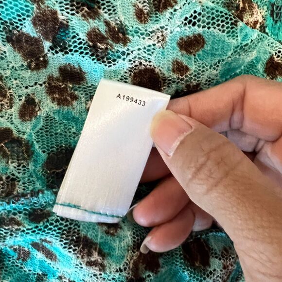 George Simonton Says Animal Print Spotted Lace Cardigan Womens Sz. 1X Leopard - Picture 8 of 10